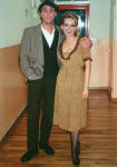 ...als Remendado auf dem Gaderobengang des Landestheaters Detmold mit Gabi Spiegl